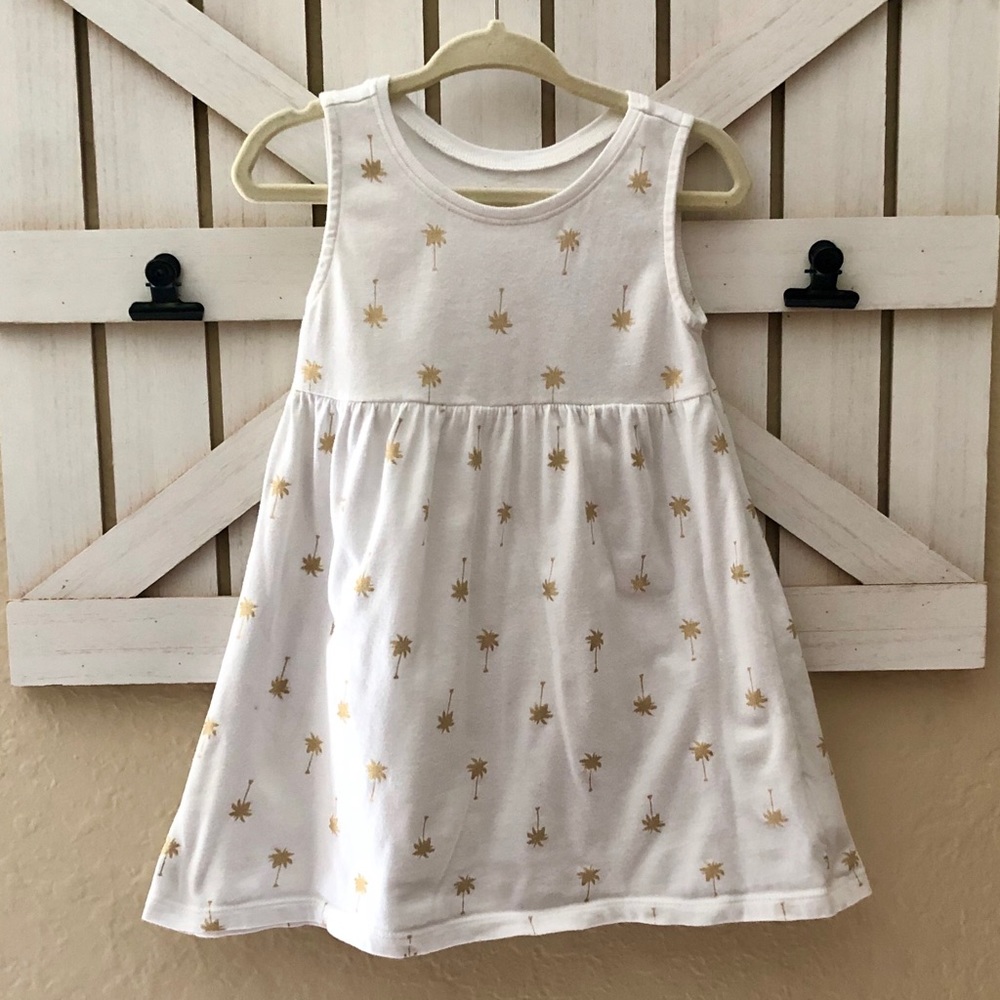 🌴Gold Palm Tree Dress